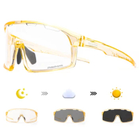Scvcn-Photochromic Glasses Cycling Sunglasses for Men Outdoor Sports Glasses Hiking Driving Mens Sunglasses UV400 Goggles 2024