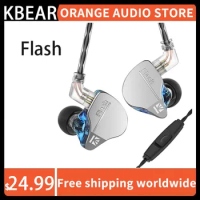 KBEAR Flash Hifi Earphones Dual Drviers Hybrid In-Ear Monitor Wired 2m Cable Headphone Music Sport Earbuds Free Shipping Headset