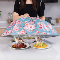 冬季飯菜保溫罩防塵罩用折疊蓋菜罩大號保溫食物罩蓋菜神器