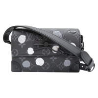 【二手名牌BRAND OFF】LOUIS VUITTON LV 路易威登 黑色 原花 帆布 LVxYK STEAMER WEARABLE WALLET 肩背包 M81935