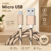 Bastec Kabel Data Micro USB Fast Charging Braided 1M Zinc Alloy BN100