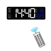 16 Inch Large Screen Function Display Clock Nordic Digital Clock Remote Control Temp Date Week Displ