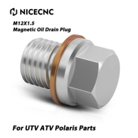 NICECNC M12X1.5 Engine Magnetic Oil Drain Plug Bolt For Polaris RZR XP 1000 RZR900 RZR570 Sportsman 570 Twin 700 Ranger570