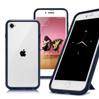 【Thunder X】第三代 iPhone SE2/SE3 4.7吋 防摔邊框手機殼-藍色