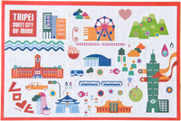 【仲夏周年慶】甜蜜城市明信片/台北/101/POSTCARD/MILU★Sweet City Of Mine-TAIPEI★