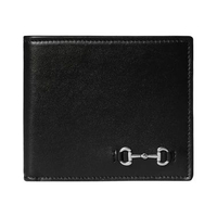 Gucci Horsebit Leather Wallet Black Black