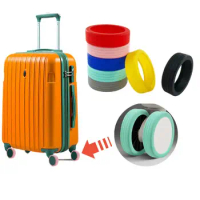 4/8PCS/Set Silicone Luggage Wheels Protector with Silent Sound Reduce Wheel Wear Suitcase Wheels Protection Cover