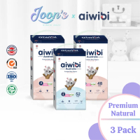 Aiwibi Baby Premium Natural Diapers Tape & Pants (3Pack)