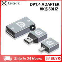 DP 1.4 HDMI-compatible Adapter Mini Display Port Converter Female To Male 8K 60Hz For Laptop Computer Monitor Projector