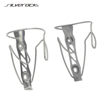 SILVEROCK Titanium Cage for Brompton Road MTB PIKES Folding Bicycle Bottle Cage Bike Universal Bottle Cages Super Light 30g