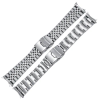 For Jubilee Oyster Solid Stainless Steel Bracelet for Seiko SKX007 SKX009 Arc End Strap for Rolex Watch Band 18/19/20/21/22mm