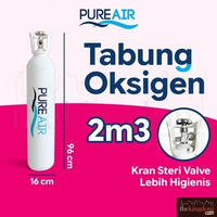 Pureair Oksigen 2m3 Tabung Isi Oxygen O2 2000L Tabung Oksigen Only