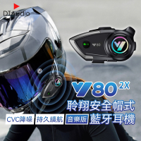 聆翔Y802X 音樂版 安全帽藍牙耳機 摩托車 機車 外送專用 藍芽耳機 IPX6 防水 CVC降噪 來電接聽
