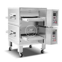 15/22 Inches Industrial Automatic Chain Tunnel Pizza Oven Electric Oven Conveyor Belt Pizza Oven Bakery Baking Bread Equipment