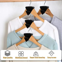 10/30pieces mini Triangles hangers for closet connectors, hooks cascade plastic, closet coat organizer, hanger space saver