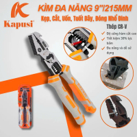 Kìm Đa Năng K9021 Kapusi size 9inch thép CR-V - Kẹp, Cắt, Uốn, Tuốt Dây, Đóng Nhổ Đinh