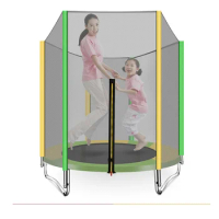 5ft Mini Foldable Trampoline for Children Fitness Kids Jumping Outdoor Trampoline Round with Protective Net