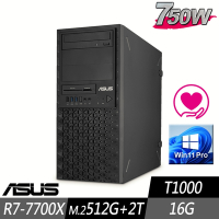 ASUS 華碩 WS770T 工作站 R7-7700X/16G/M.2-512GB+2TB/T1000/W11P