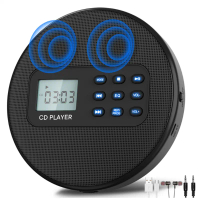 Máy nghe nhạc CD, có loa, Máy nghe nhạc CD Walkman Có Thể Sạc Lại, Máy nghe nhạc CD đĩa với tai nghe