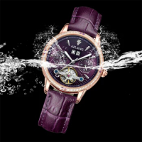 AILANG New Tourbillon Automatic Mechanical Ladies Watch Skeleton Waterproof Calendar Luxury Female Wristwatch Relogio Feminino