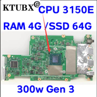 203118-1m motherboard for lenovo 100w Gen 3 laptop motherboard with cpu 3015e ssd: 128G RAMG 4G 100% test work