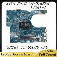 14291-1 Mainboard FOR DELL 3470 3570 Laptop Motherboard CN-0YKP8M 0YKP8M YKP8M 51VP4 With i5-6200U CPU DDR3 100% Fully Tested OK