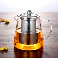 泡茶壺玻璃耐高溫花茶壺不銹鋼過濾茶具套裝小型便攜透明家用中式
