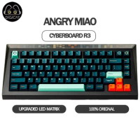Custom Mechanical Keyboard Angry Miao Cyberboard R3 Bluetooth Wireless Wireless Charging Hotswap Rgb Backlit Keyboard Pc Gamer