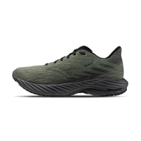Mizuno Wave Rider 28 男鞋 超寬楦 綠黑色 波浪片 支撐 運動鞋 慢跑鞋 J1GC2404-59