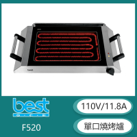【KIDEA奇玓】貝斯特best F520 移動式燒烤爐 五段溫控 不鏽鋼把手 油槽設計 110V 即插即用 德國SCHOTT CERAN頂級陶瓷玻璃