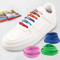 1Pair Elastic Metal Lock Laces Semicircle Shoe Laces Lazy Shoe Strings Portable High Stretch Yarn For Kids Adult 1M
