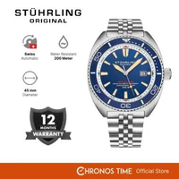 Jam Tangan Pria Automatic Diver Analog Stuhrling Depthmaster 1008-01