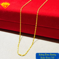 Kalung Rantai Tambang Emas Kuning Baru Kadar Emas 700