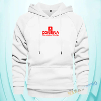 Bisa (COD) - Hoodie Consina Red / Jaket Sweater Hoodie pria & wanita Premium / Jaket Hoodie Musim Di