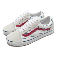 Vans 休閒鞋 Old Skool 男鞋 米白 紅 藍 低筒 基本款 帆布 滑板鞋 VN0A3WKT9M9