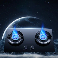 Gas Stove for Kitchen Cooking Dual-range Household Table Embedded Natural Gas Liquefied Gas Fierce Fire Gas Cooker Built-in Hob
