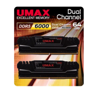 【UMAX】DDR5 6000 64GB CL30 超頻桌上型記憶體(XMP.EXPO雙參數/32Gx2)
