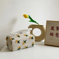 Japanese-Style Tissue Case Napkin Holder For Living Room Table Tissue Holder Papers Bag Cosmetic Box Case Pouch Organizer