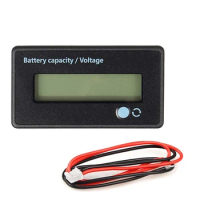 Battery Meter Battery Capacity Voltage Monitor, DC 12/24/36/48/60/72/84V Battery Capacity Voltage Gauge Indicator