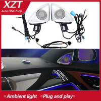 For Benz C/E/S/GLC Class W205 X253 W213 W222 W223 Car 4D Tweeter MB Rotary treble Luminous Speaker Audio Ambient Light