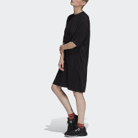 adidas 連身裙 女款 連身洋裝 運動 寬鬆 三葉草 國際碼 DRESS黑 HF7549