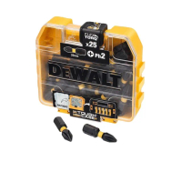 【DEWALT 得偉】十字起子頭#2*25mm25支組(DT 70555T-QZ)