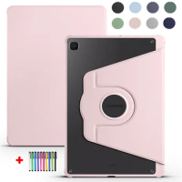 For Samsung Galaxy Tab S6 Lite 10.4 Case Tab S6 Lite Cover 2022 2020 Funda for Tablet SM-P613 P619 P610 P615 TPU PU Case + Pen