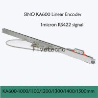 SINO KA-600 1000 1100 1200 1300 1400 1500mm 1micron RS422 DRO Linear Glass Scale KA600 0.001mm Optical Encoder for Milling Lathe