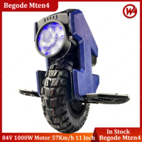 In Stock Newest Begode Mten4 Electric Unicycle 84V 750Wh Battery 1000W Motor 11inch Tire New Headlights Begode Mten 4 E-Wheel