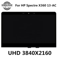 Original A+13.3" UHD LCD For HP Spectre X360 13-AC Series LCD LED Screen Assembly Replacement 3840*2160