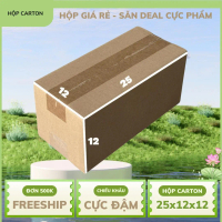 Combo 50 hộp carton mã 25x12x12 đóng hàng