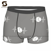 Heartbeat Underwear Sublimation Trenky Polyester Trunk Custom Breathable Males Boxer Brief