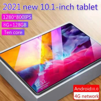 Newest Tablet 10.1 Inch Tablet 10 Core 1280*800 IPS Screen Dual 4G Calling Tab 8GB RAM 128GB ROM Android Tablet Pc gaming pc