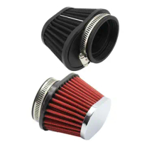 Motorcycle Air Filter Cleaner 51/55/60mm Mushroom Head Engine Air Intake Filter Universal Air Cleaner Cold Air Filters Clamp